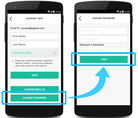 HarmonyApp - Change Password Screen 2