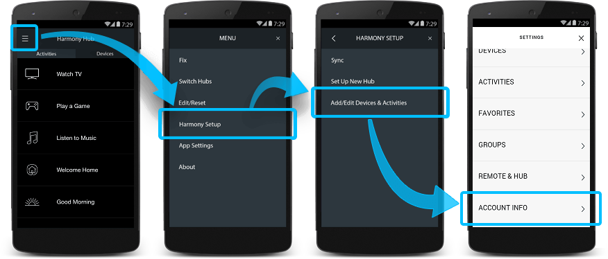 HarmonyApp - Change Password Screen 1