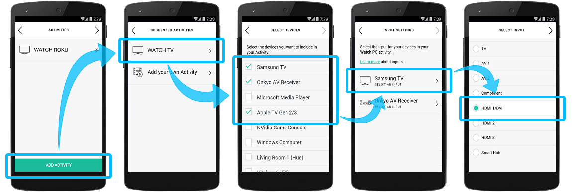 creating a Watch TV Activity